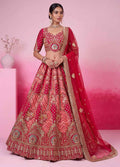 Pink Gadhwal Silk Mirror & Gota Patti Bridal Lehenga Choli