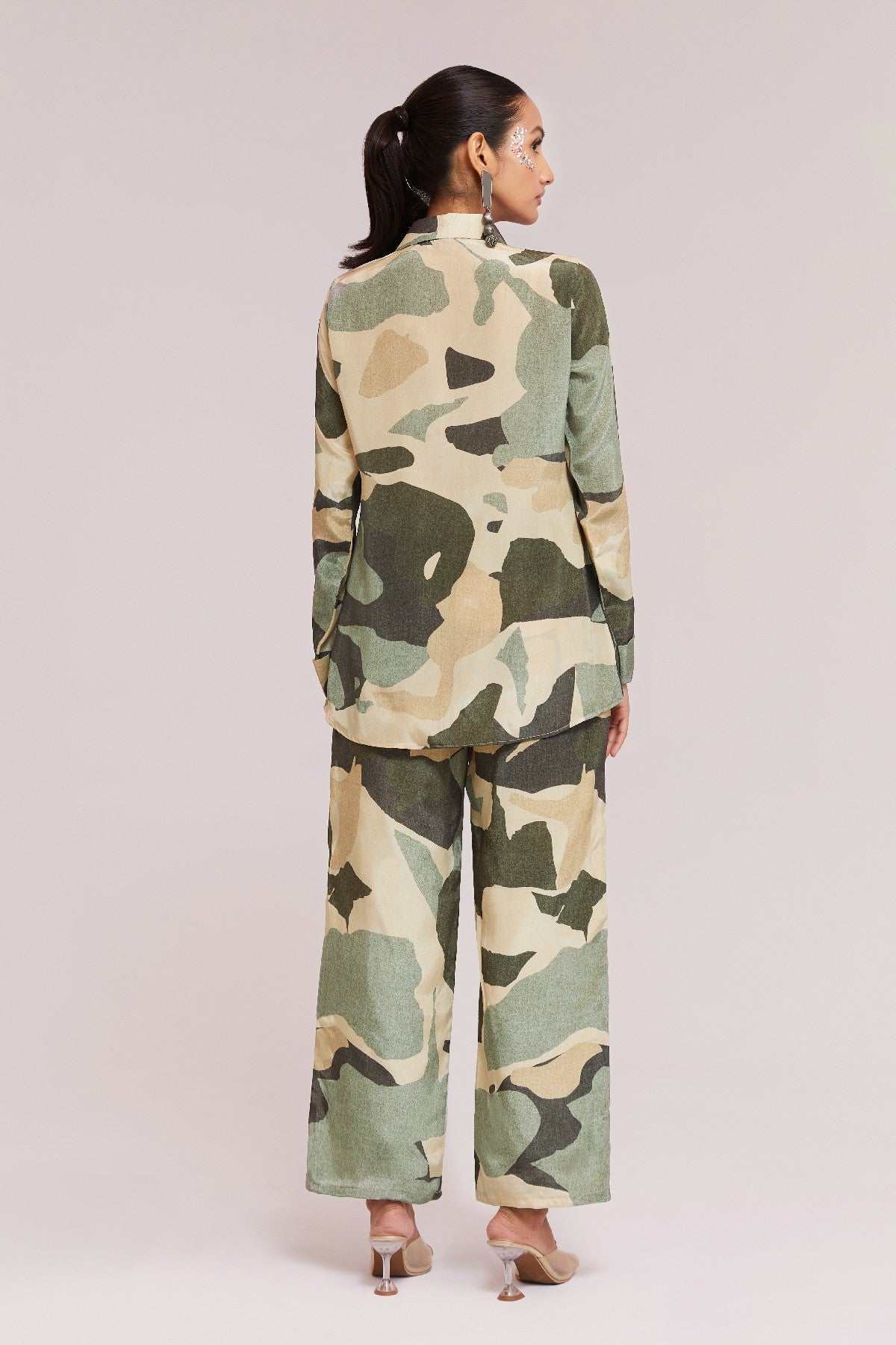 Multi-Color Printed Crepe Co-Ord Set - Ready To Wear Elegance