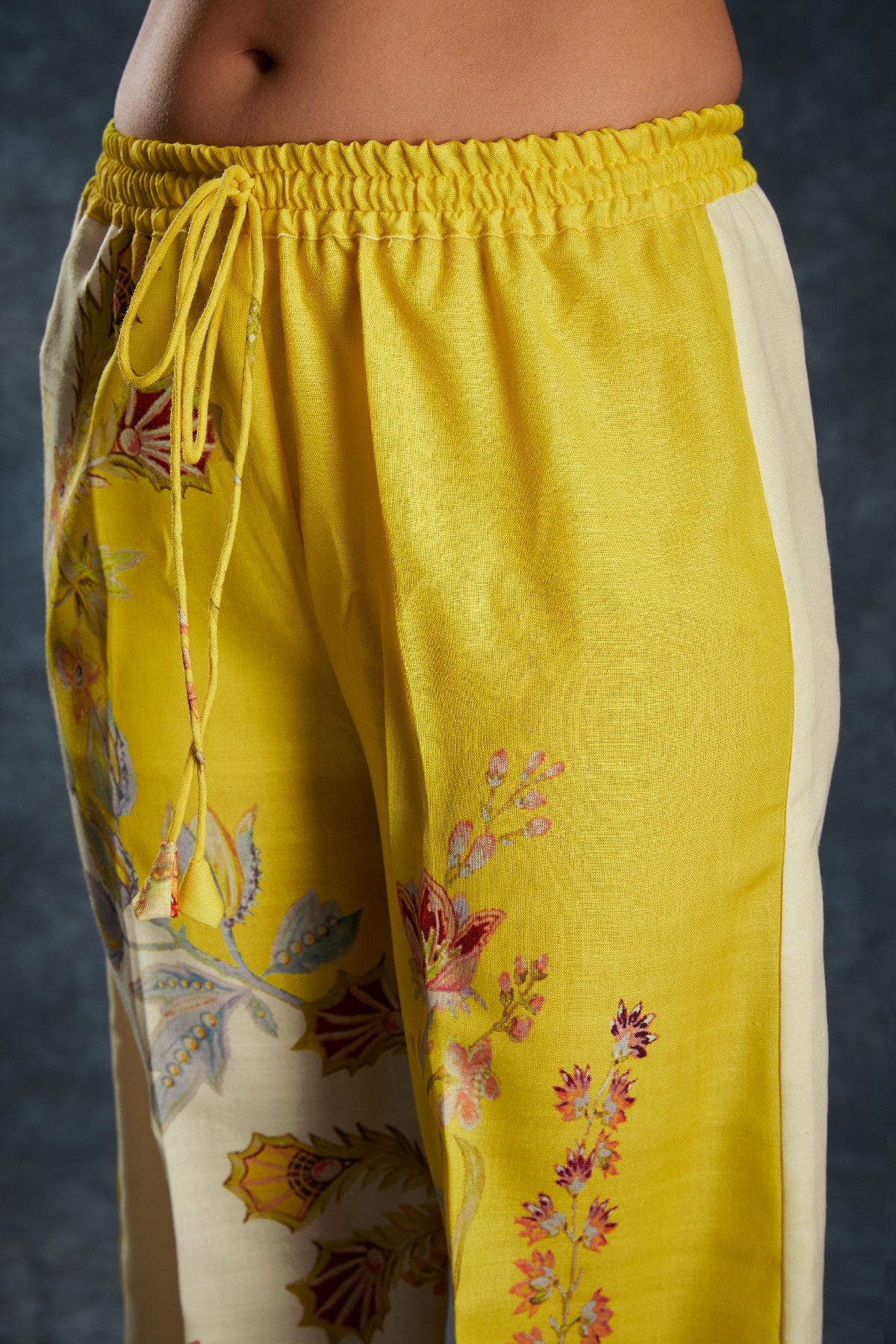 Yellow Printed Linen Co-Ord Set – Chic & Comfortable Everyday Style