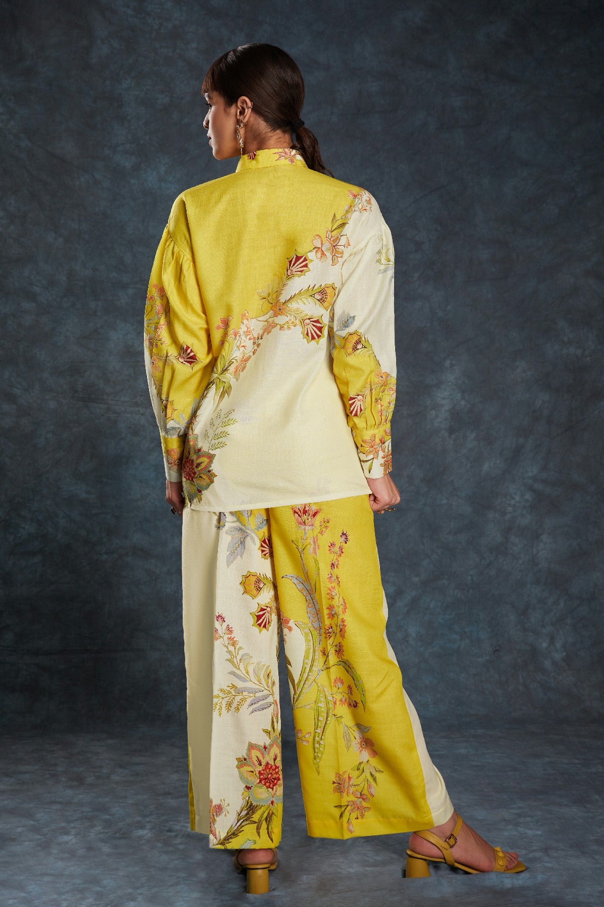 Yellow Printed Linen Co-Ord Set – Chic & Comfortable Everyday Style