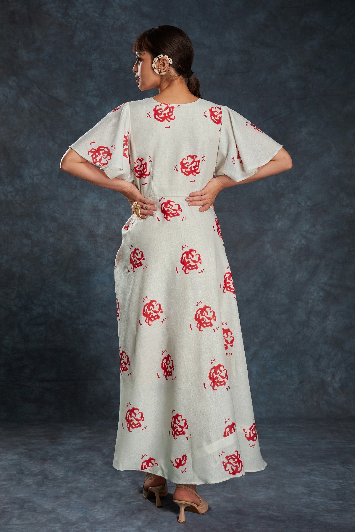 Cream Printed Linen Co-Ord Set – Effortless Elegance