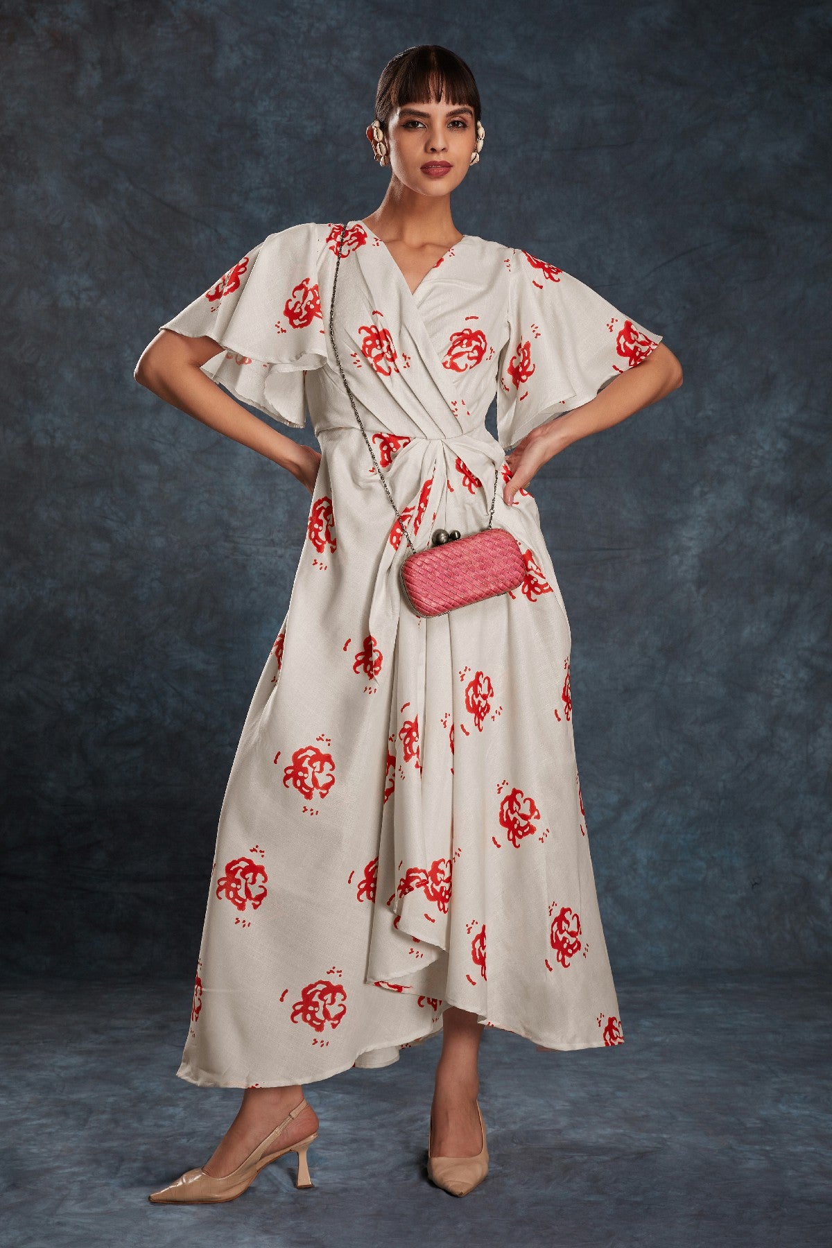 Cream Printed Linen Co-Ord Set – Effortless Elegance