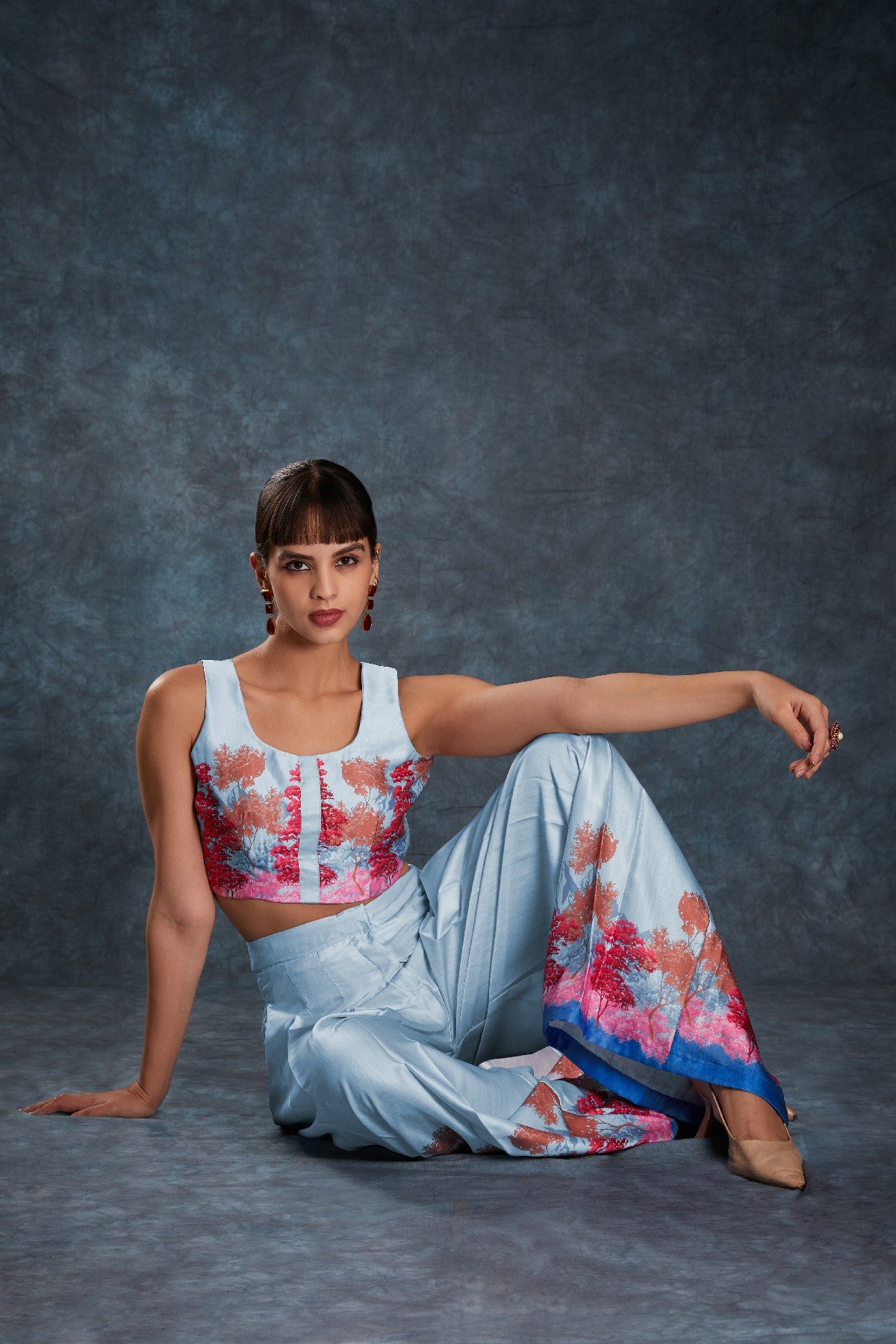 Sky Blue Satin Co-Ord Set – Luxe Comfort Meets Everyday Chic