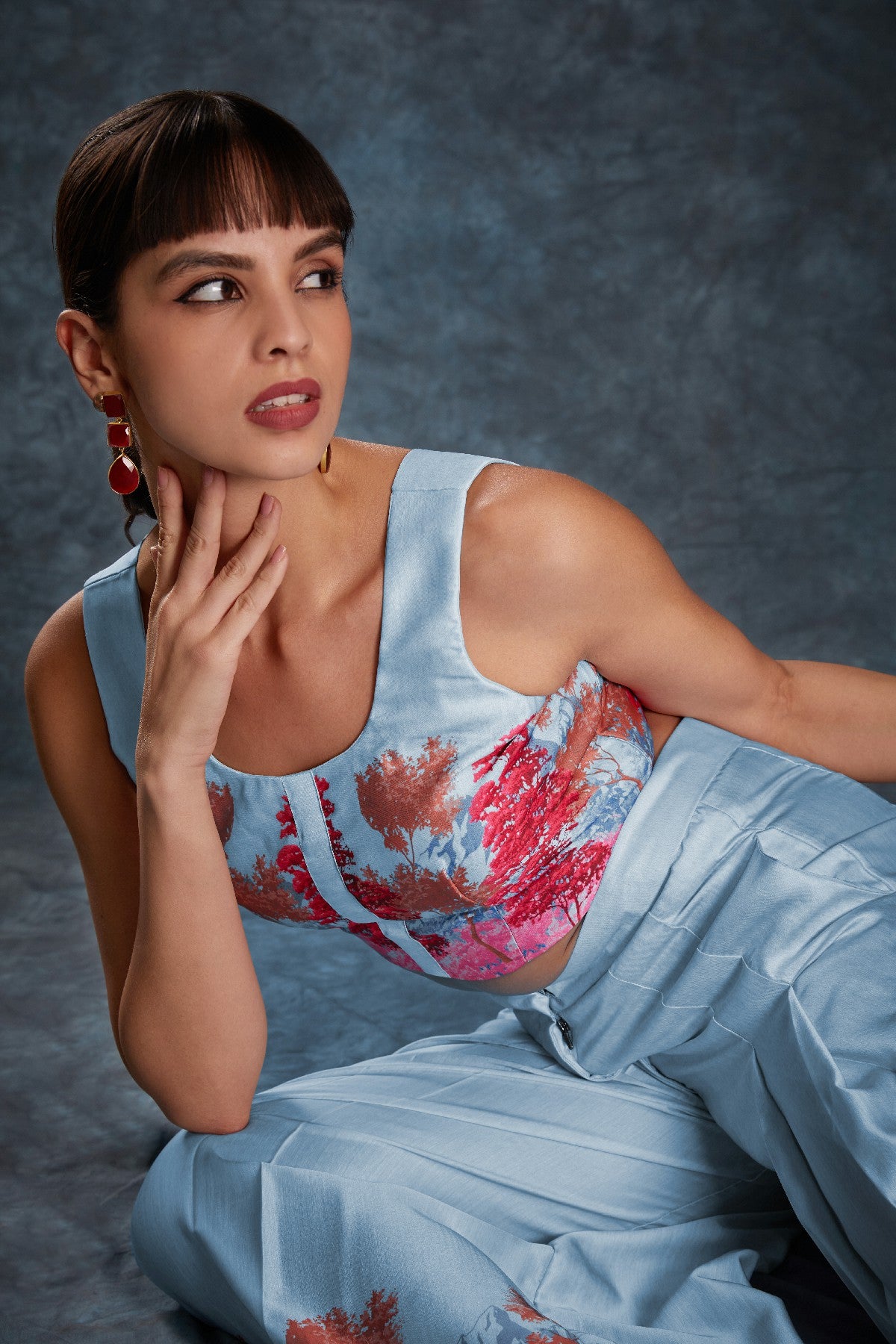 Sky Blue Satin Co-Ord Set – Luxe Comfort Meets Everyday Chic