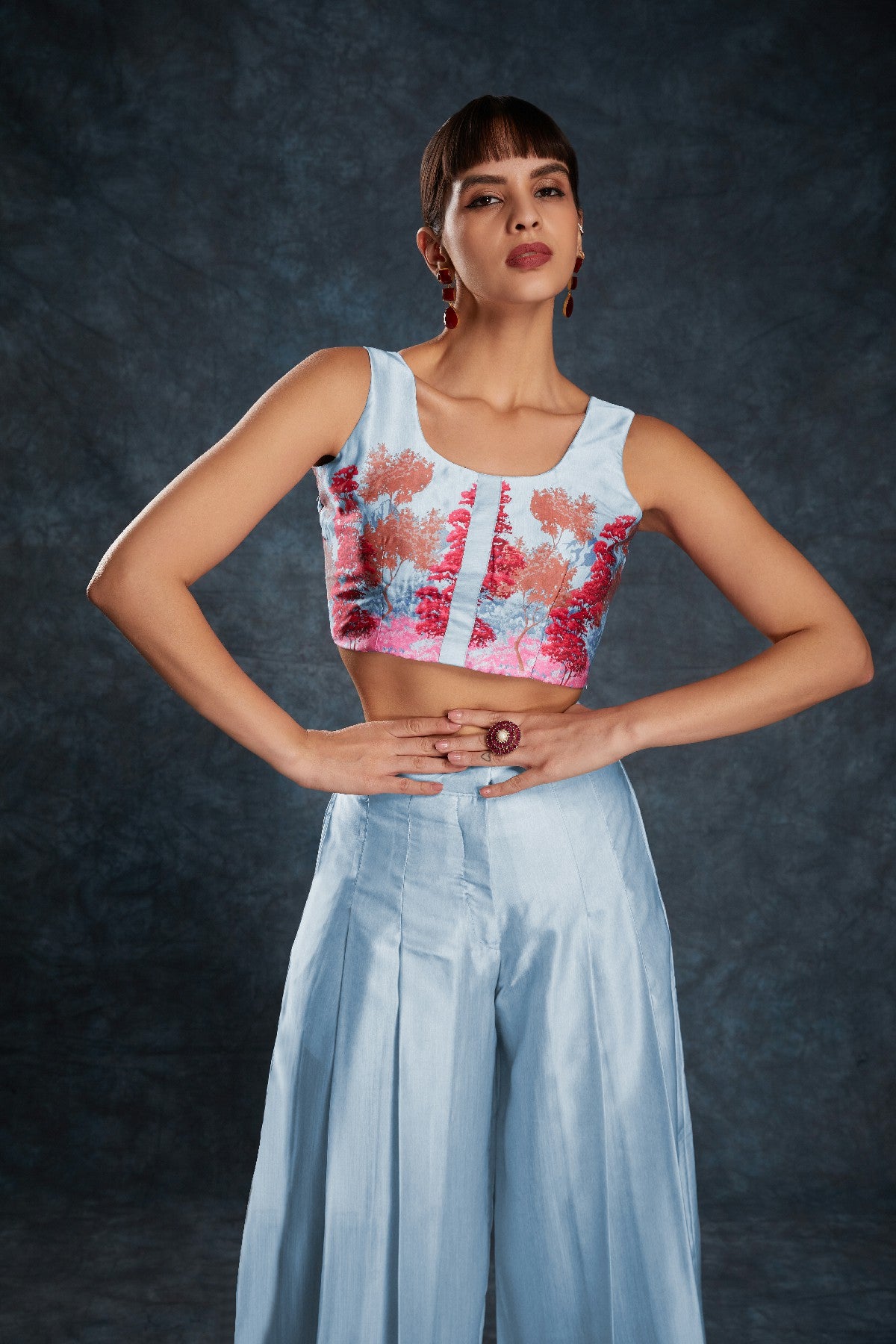 Sky Blue Satin Co-Ord Set – Luxe Comfort Meets Everyday Chic