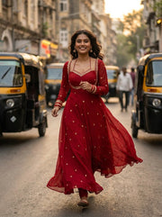 PREMIUM READYMADE GOWN WITH SIMPLE DUPATTA SET